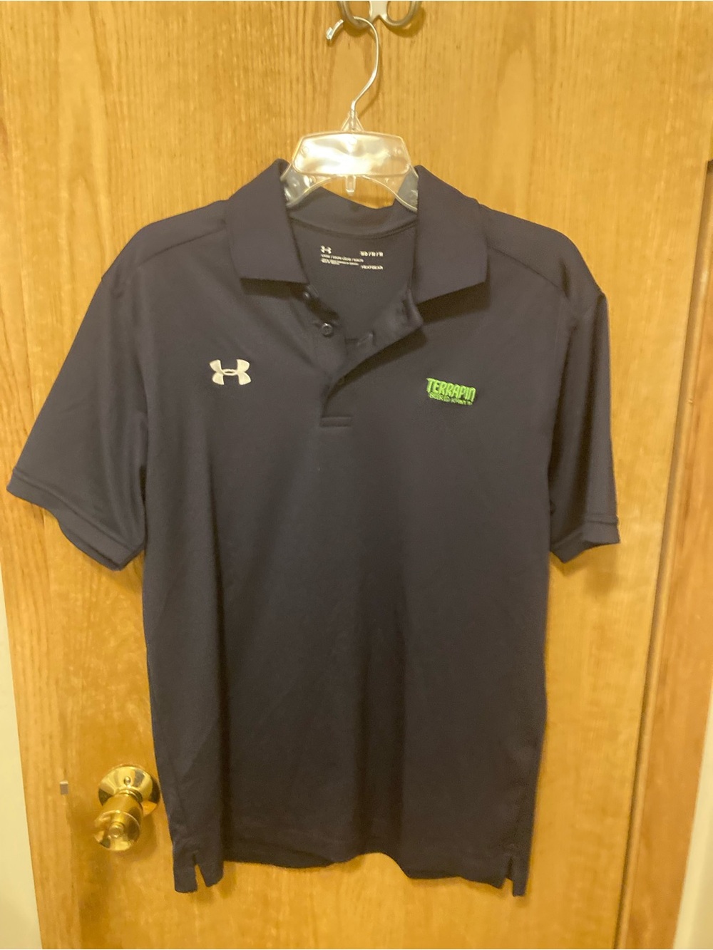 Under Armour Men’s Gray Active  Polo with Terrapin Brewing Logo M